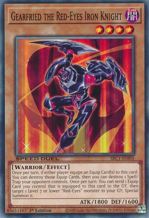 Image for Gearfried the Red-Eyes Iron Knight (Speed Duel: Streets of Battle City) (SBC1-ENI05) - YuGiOh