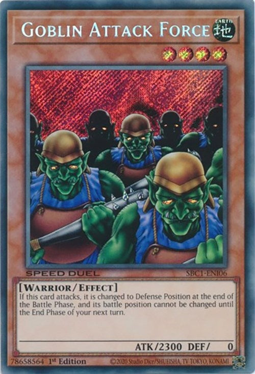 Image for Goblin Attack Force (Secret Rare) (Speed Duel: Streets of Battle City) (SBC1-ENI06) - YuGiOh
