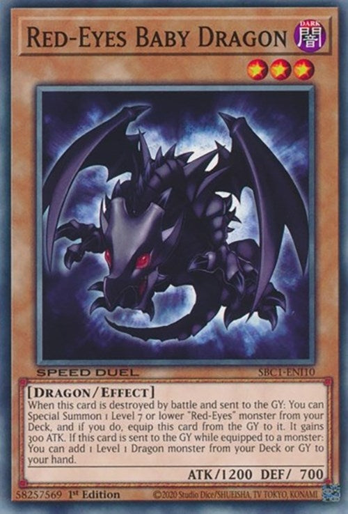 Image for Red-Eyes Baby Dragon (Speed Duel: Streets of Battle City) (SBC1-ENI10) - YuGiOh