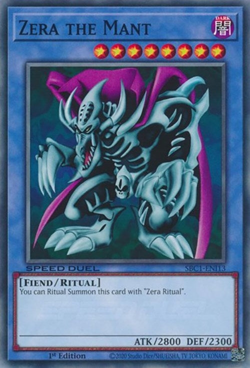 Image for Zera the Mant (Speed Duel: Streets of Battle City) (SBC1-ENI13) - YuGiOh