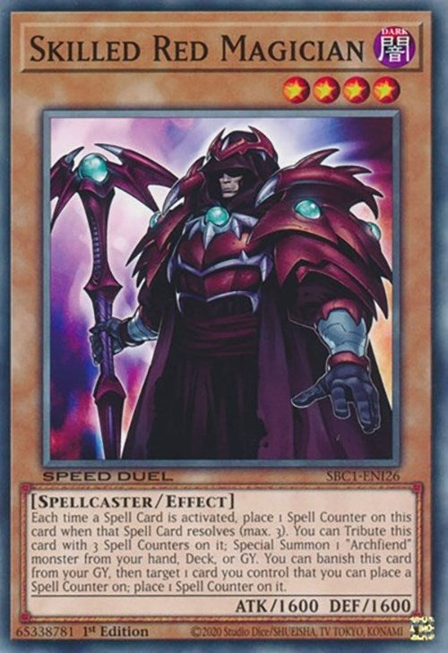 Image for Skilled Red Magician (Speed Duel: Streets of Battle City) (SBC1-ENI26) - YuGiOh