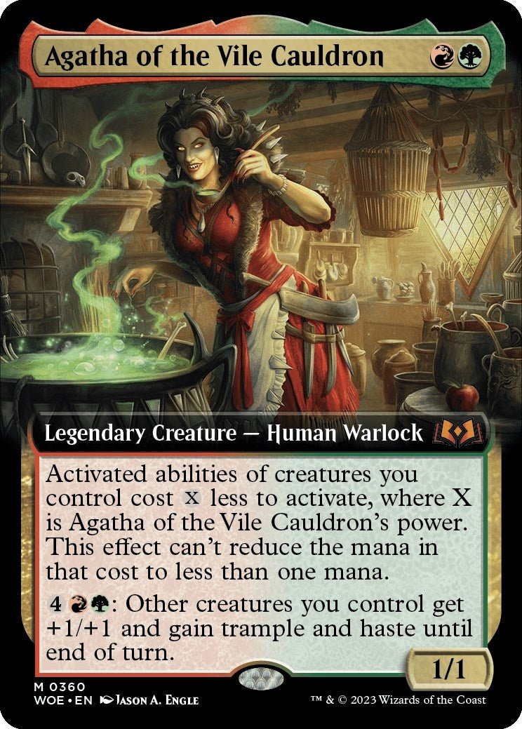 Image for Agatha of the Vile Cauldron (Extended Art) (Wilds of Eldraine) (360) - Magic: The Gathering