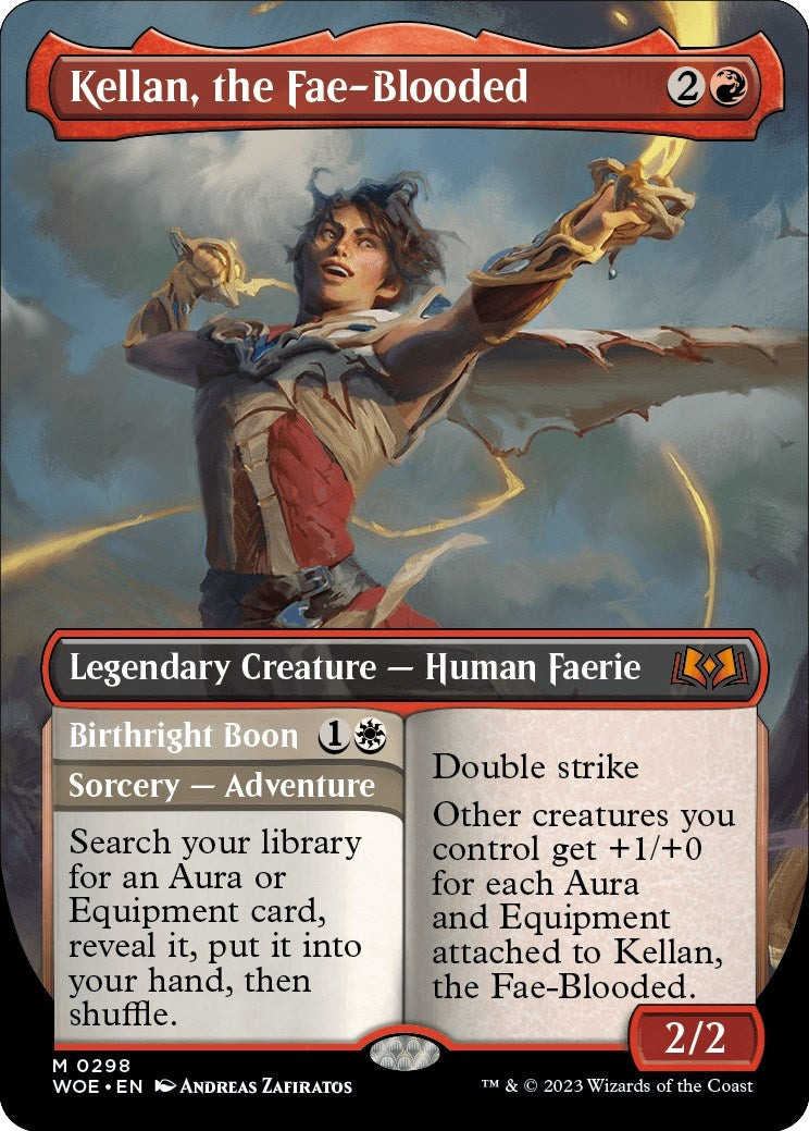 Image for Kellan, the Fae-Blooded (Borderless) (Wilds of Eldraine) (298) - Magic: The Gathering