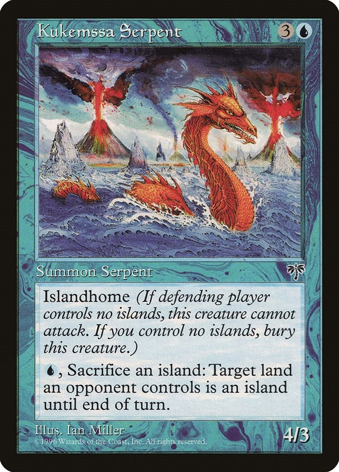 Image for Kukemssa Serpent (Mirage) - Magic: The Gathering
