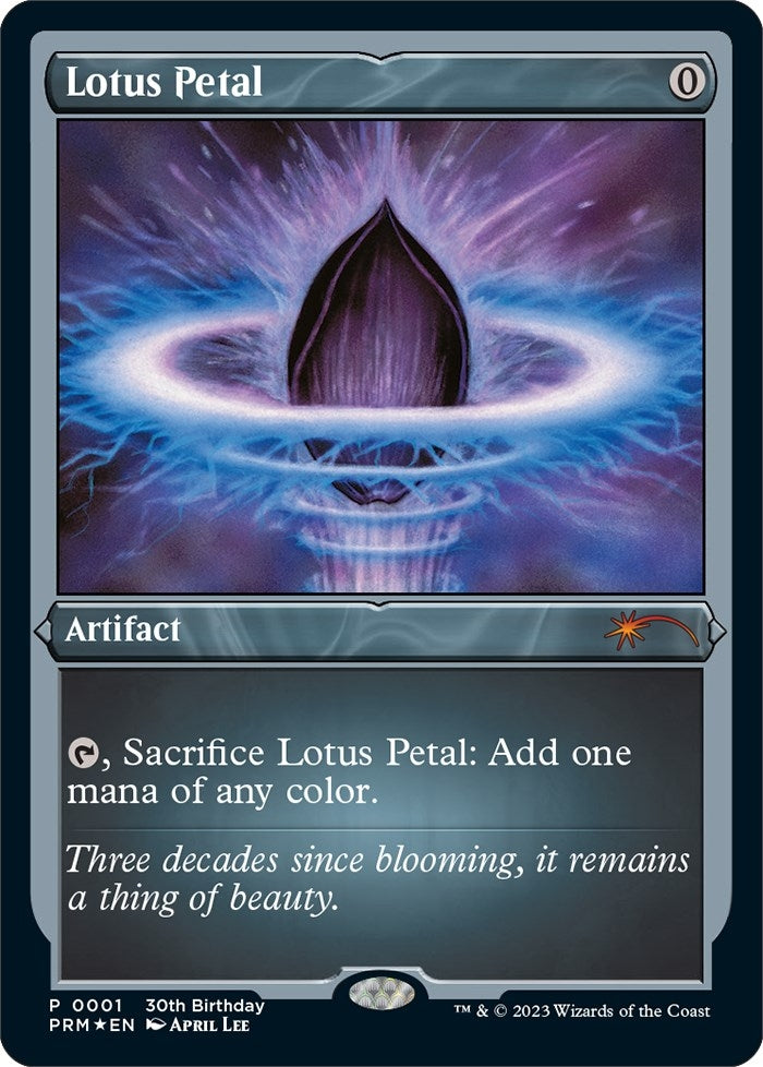 Image for Lotus Petal (Foil Etched) (Unique and Miscellaneous Promos) (1) - Magic: The Gathering