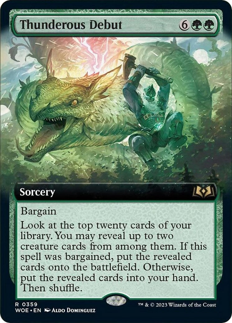 Image for Thunderous Debut (Extended Art) (Wilds of Eldraine) (359) - Magic: The Gathering