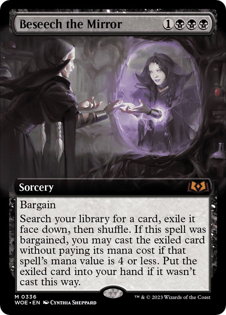 Image for Beseech the Mirror (Extended Art) (Wilds of Eldraine) (336) - Magic: The Gathering