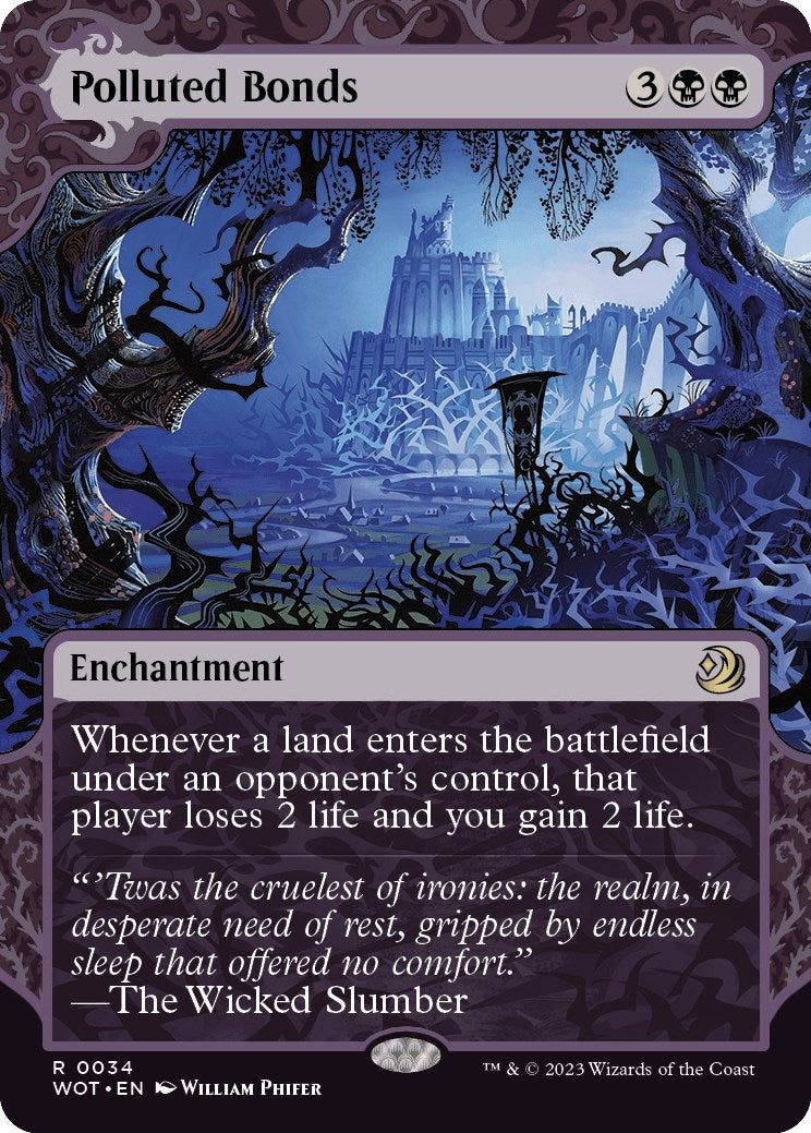 Image for Polluted Bonds (Wilds of Eldraine: Enchanting Tales) (34) - Magic: The Gathering