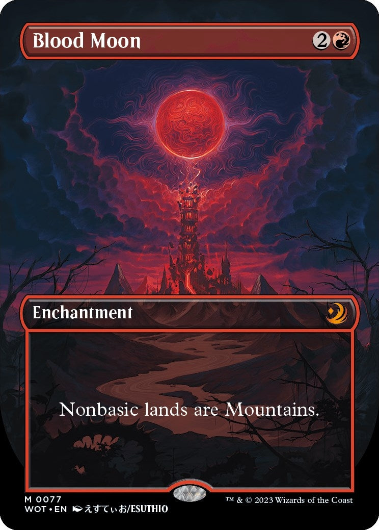 Image for Blood Moon (Anime Borderless) (Wilds of Eldraine: Enchanting Tales) (77) - Magic: The Gathering