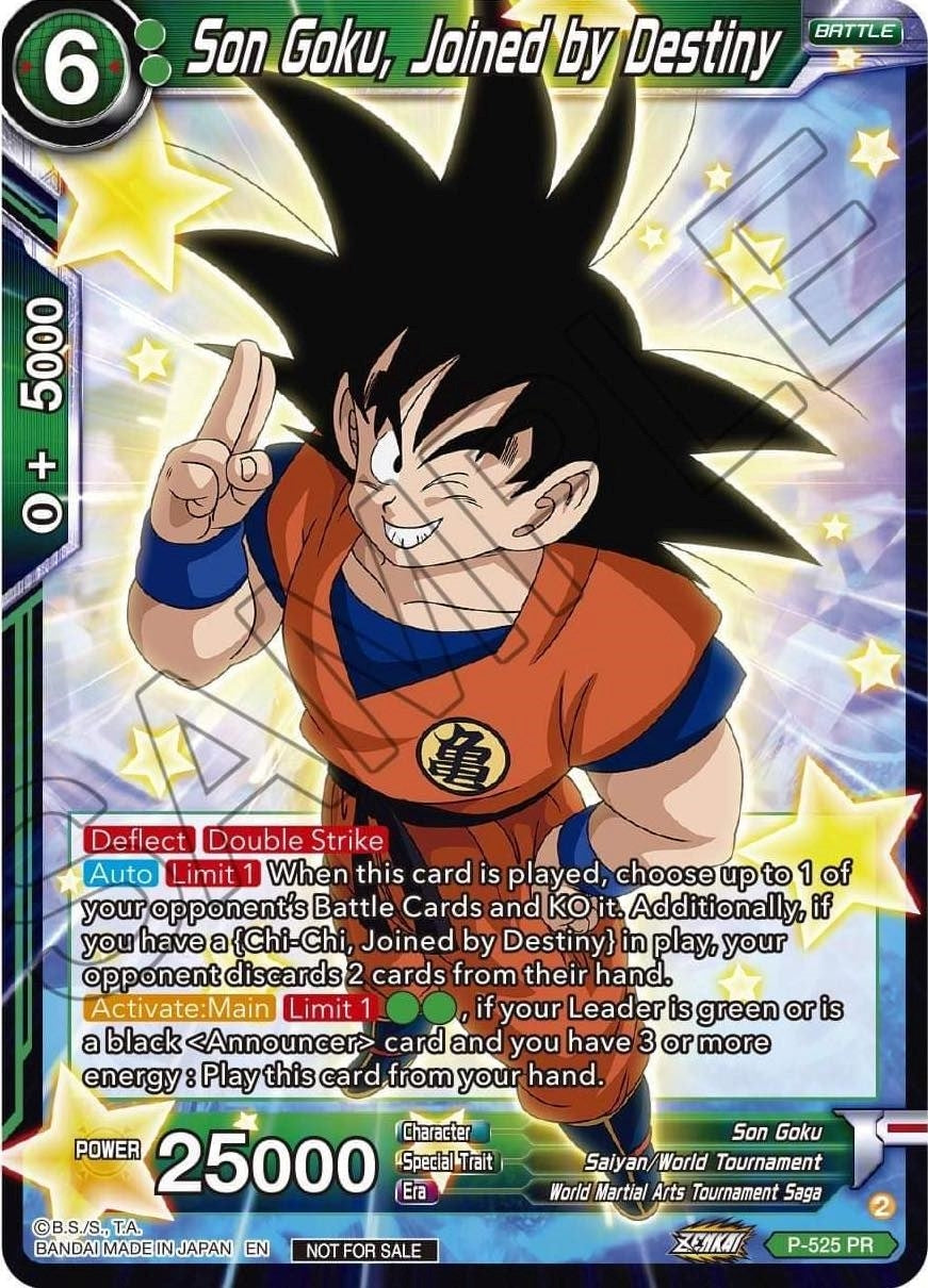 Image for Son Goku, Joined by Destiny (Zenkai Series Tournament Pack Vol.5) (Tournament Promotion Cards) (P-525) - Dragon Ball Super: Masters