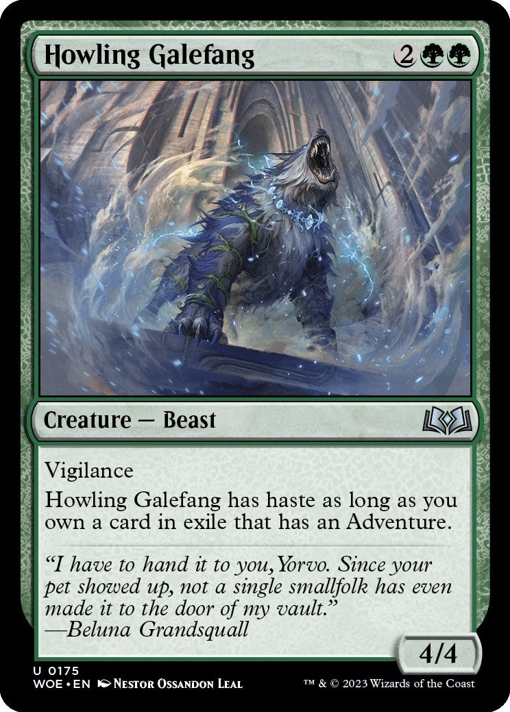 Image for Howling Galefang (Wilds of Eldraine) (175) - Magic: The Gathering