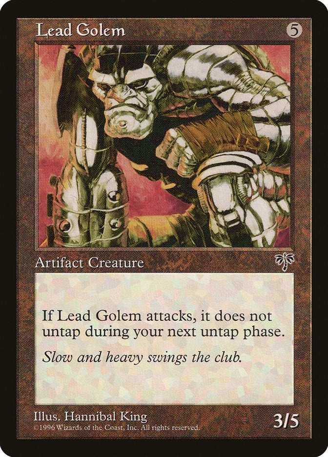 Image for Lead Golem (Mirage) - Magic: The Gathering