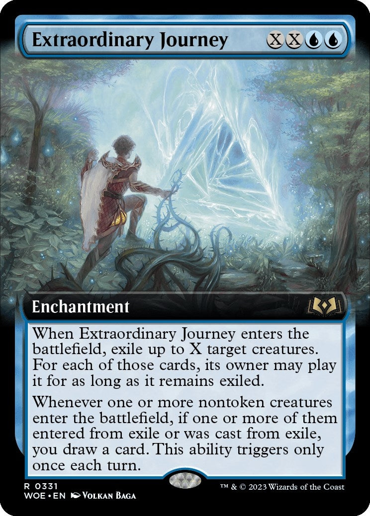 Image for Extraordinary Journey (Extended Art) (Wilds of Eldraine) (331) - Magic: The Gathering