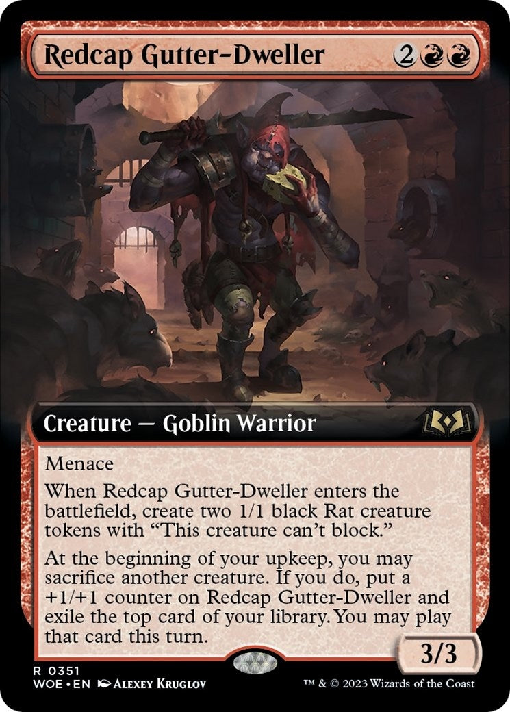 Image for Redcap Gutter-Dweller (Extended Art) (Wilds of Eldraine) (351) - Magic: The Gathering