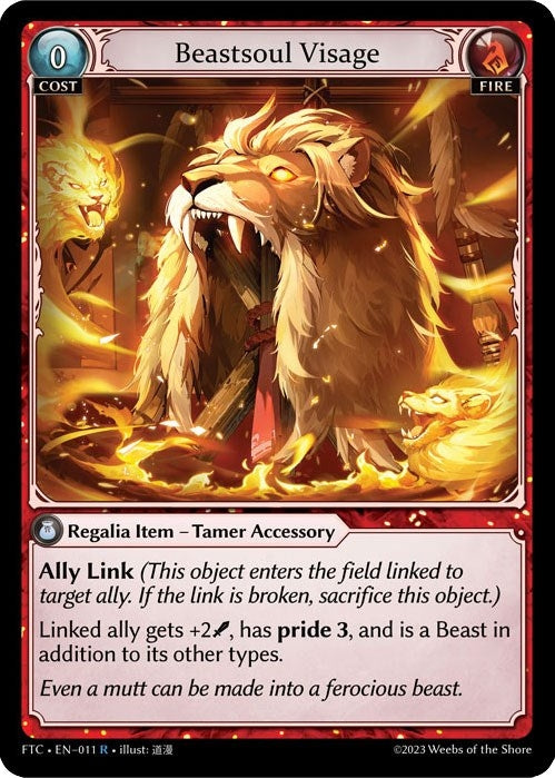 Image for Beastsoul Visage (Fractured Crown) (011) - Grand Archive TCG