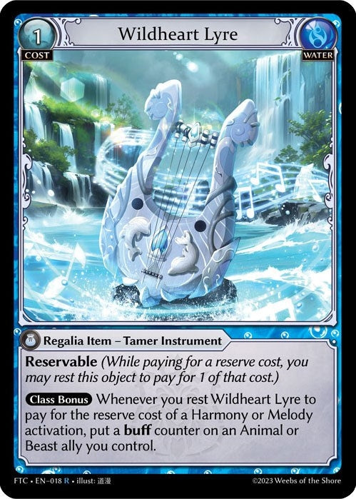 Image for Wildheart Lyre (Fractured Crown) (018) - Grand Archive TCG