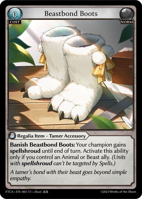 Image for Beastbond Boots (Fractured Crown) (003) - Grand Archive TCG