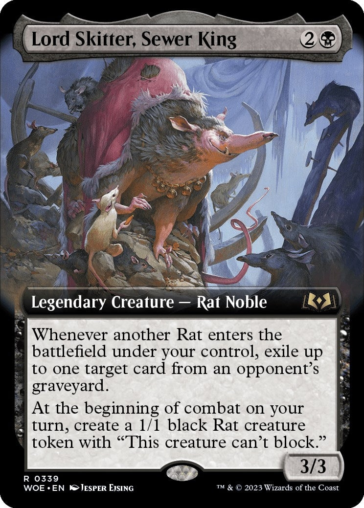 Image for Lord Skitter, Sewer King (Extended Art) (Wilds of Eldraine) (339) - Magic: The Gathering