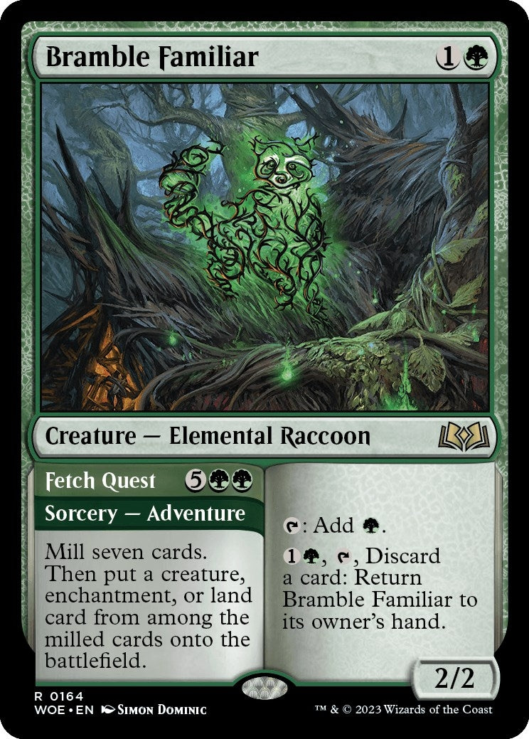 Image for Bramble Familiar (Wilds of Eldraine) (164) - Magic: The Gathering