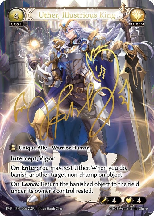 Image for Uther, Illustrious King (CSR) (Promotional Cards) (006) - Grand Archive TCG