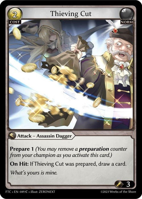 Image for Thieving Cut (Fractured Crown) (049) - Grand Archive TCG