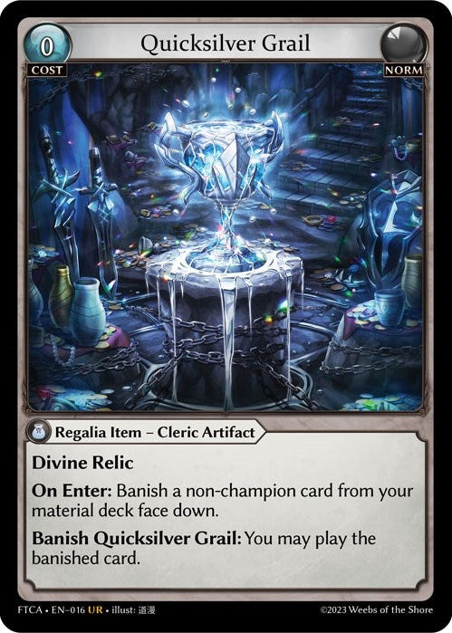 Image for Quicksilver Grail (016) (Fractured Crown) (016) - Grand Archive TCG