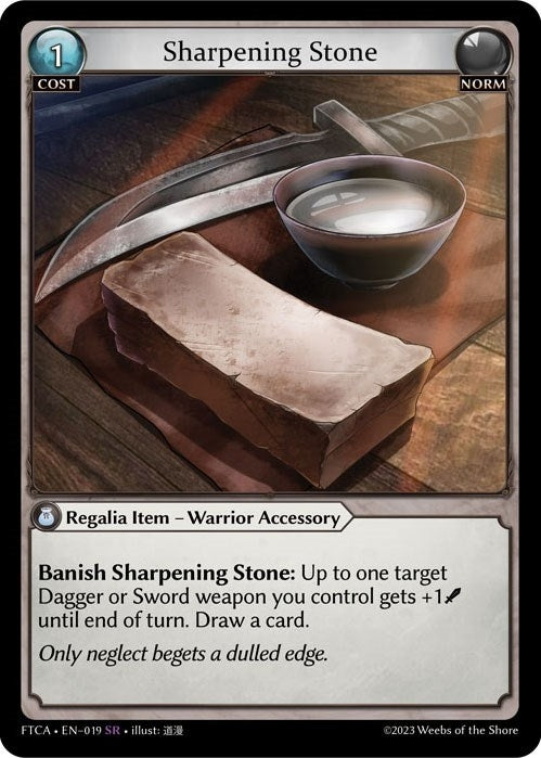 Image for Sharpening Stone (Fractured Crown) (019) - Grand Archive TCG
