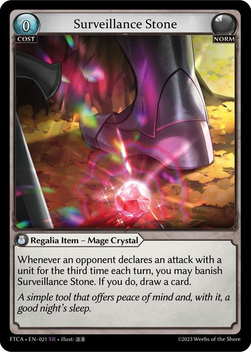 Image for Surveillance Stone (Fractured Crown) (021) - Grand Archive TCG