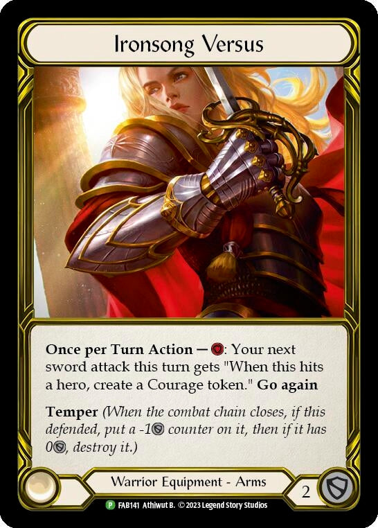 Image for Ironsong Versus (Golden) - FAB141 (Flesh and Blood: Promo Cards) (FAB141) - Flesh and Blood TCG