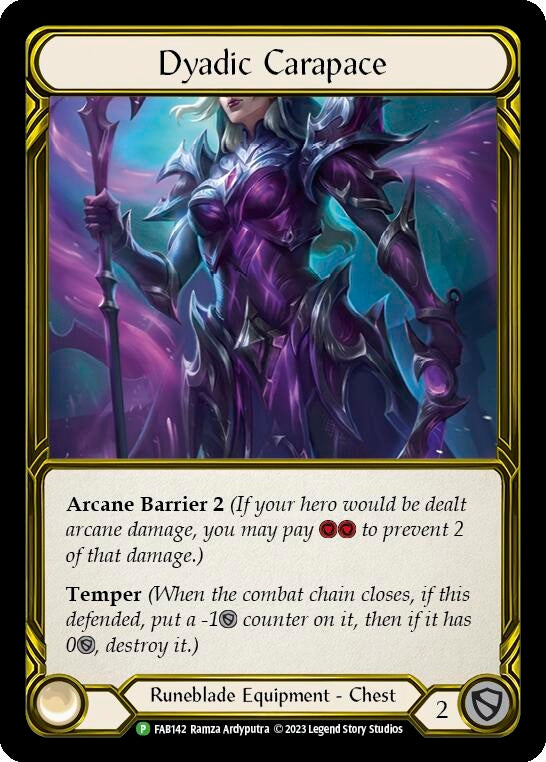 Image for Dyadic Carapace (Golden) - FAB142 (Flesh and Blood: Promo Cards) (FAB142) - Flesh and Blood TCG