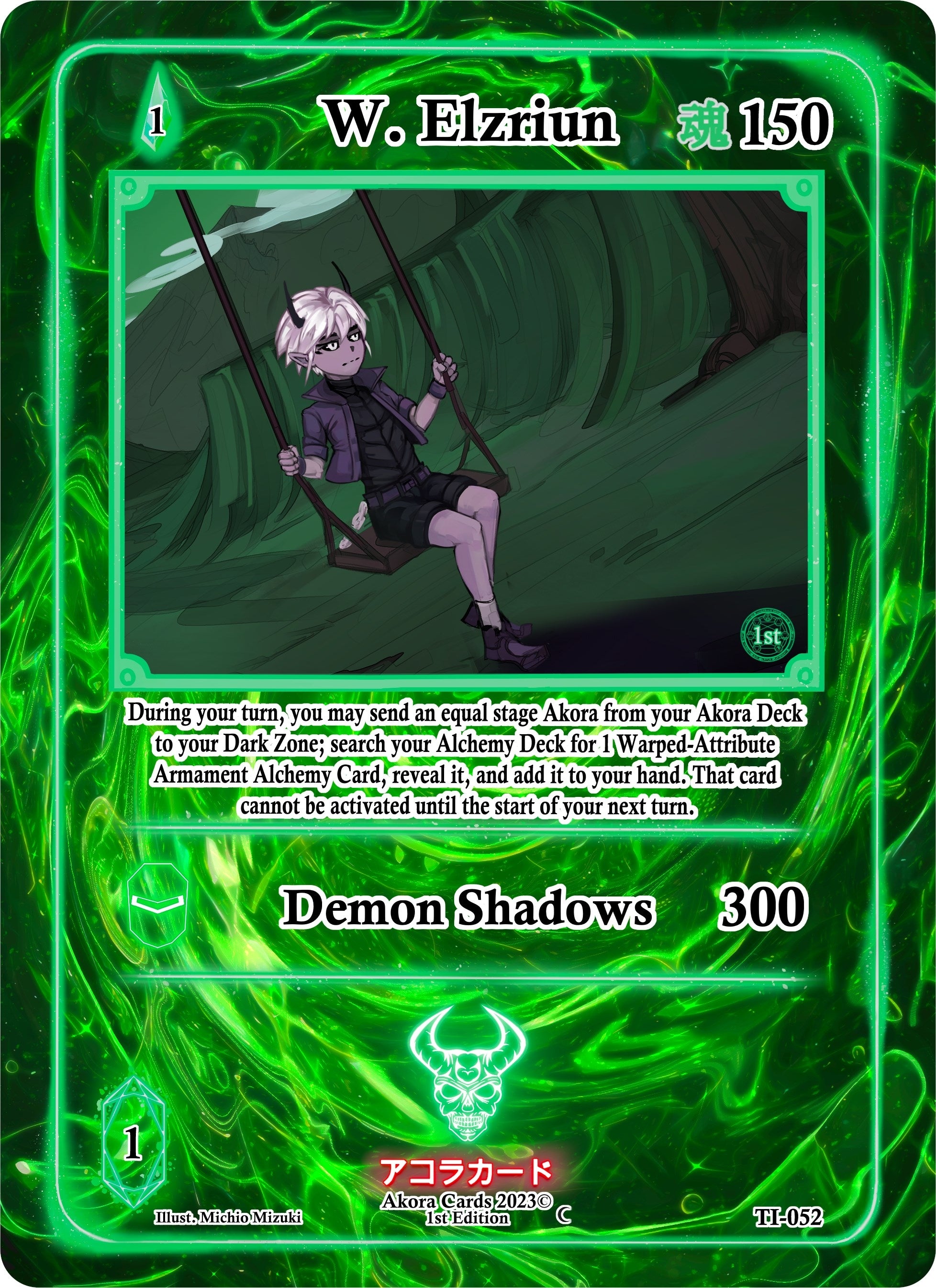 Image for W. Elzriun (Trials of Ikithia [1st Edition]) (TI-052) - Akora TCG