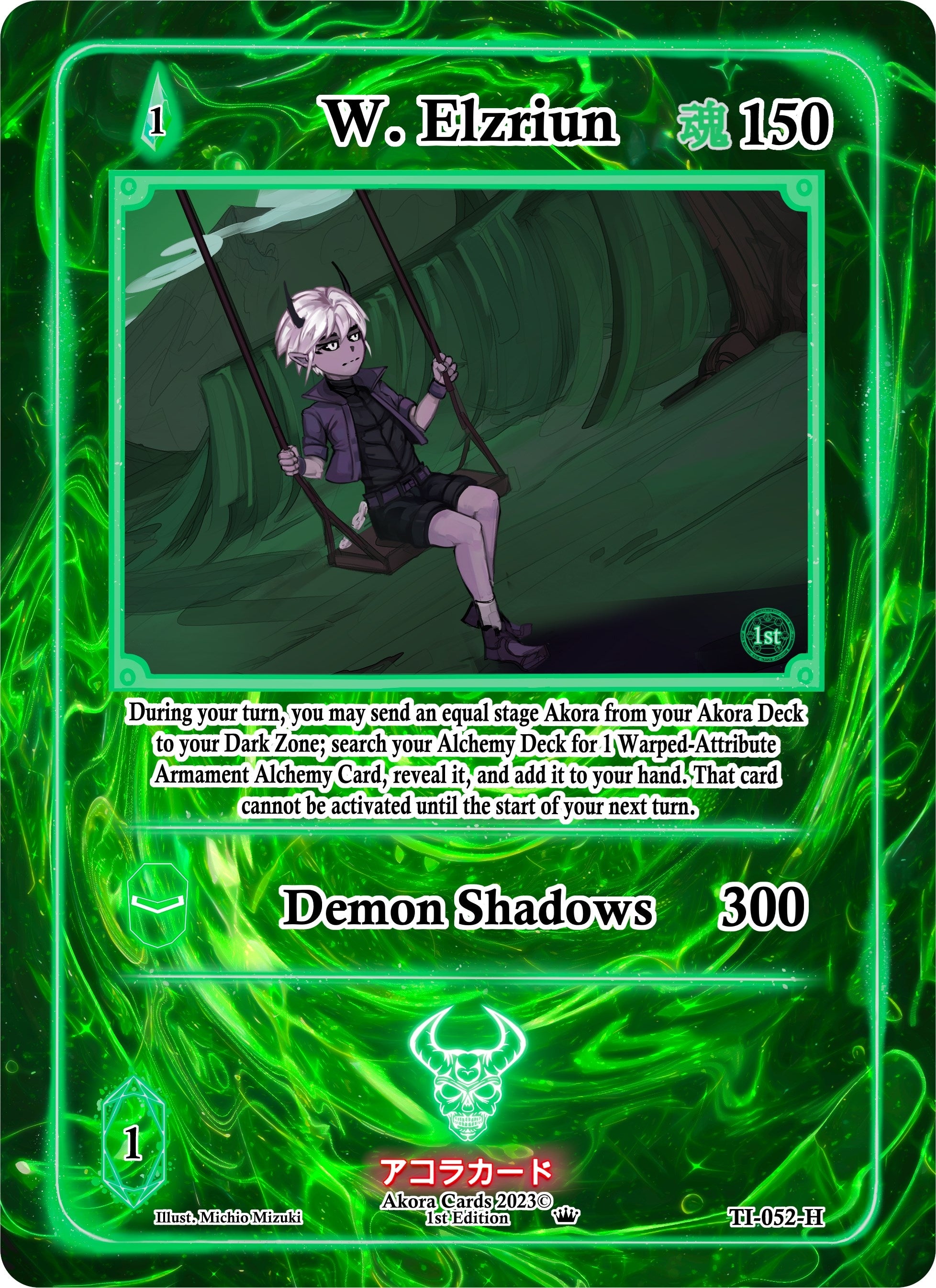Image for W. Elzriun (Holo) (Trials of Ikithia [1st Edition]) (TI-052-H) - Akora TCG