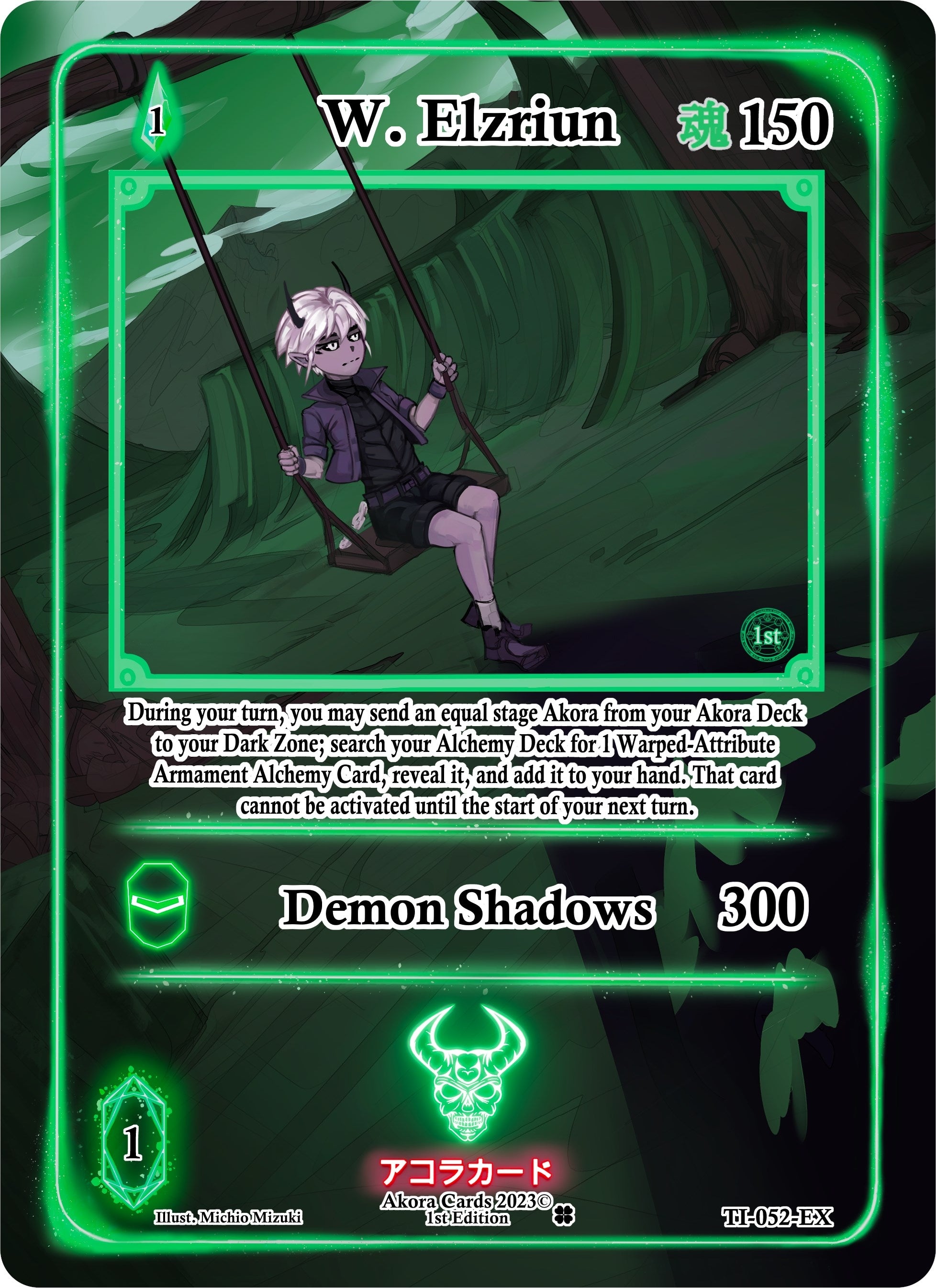 Image for W. Elzriun (Extended Art) (Trials of Ikithia [1st Edition]) (TI-052-EX) - Akora TCG