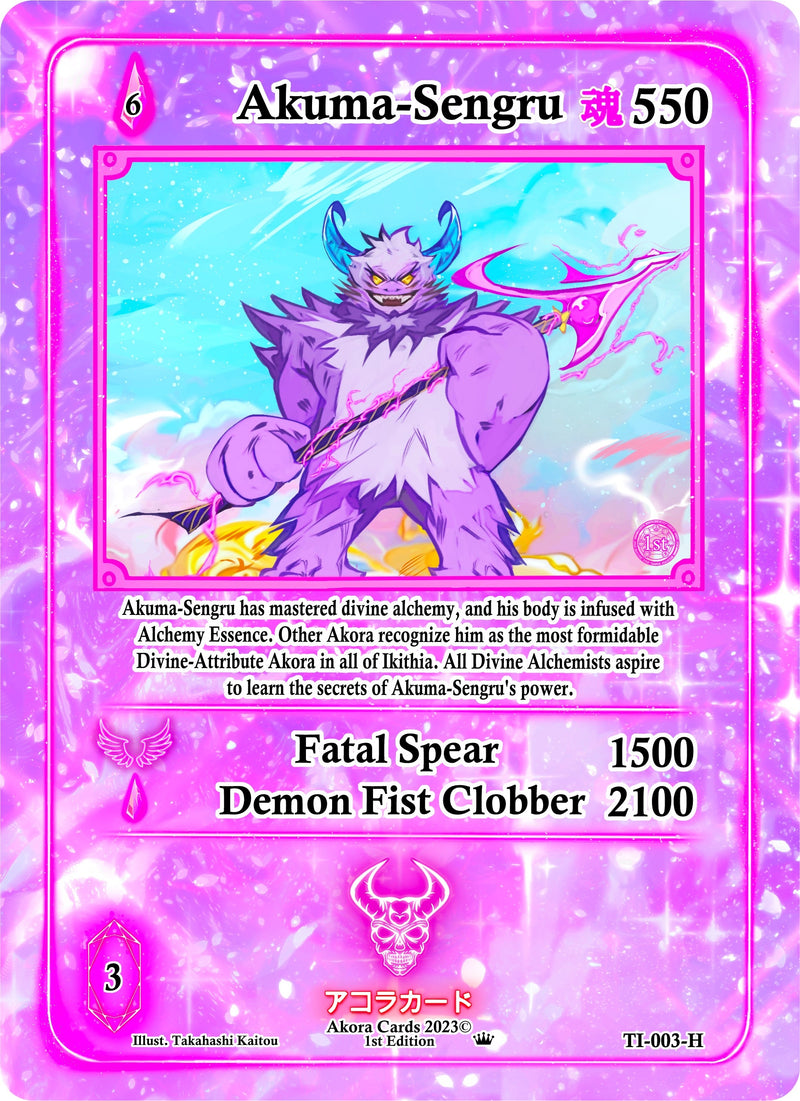 Image for Akuma-Sengru (Holo) (Trials of Ikithia [1st Edition]) (TI-003-H) - Akora TCG