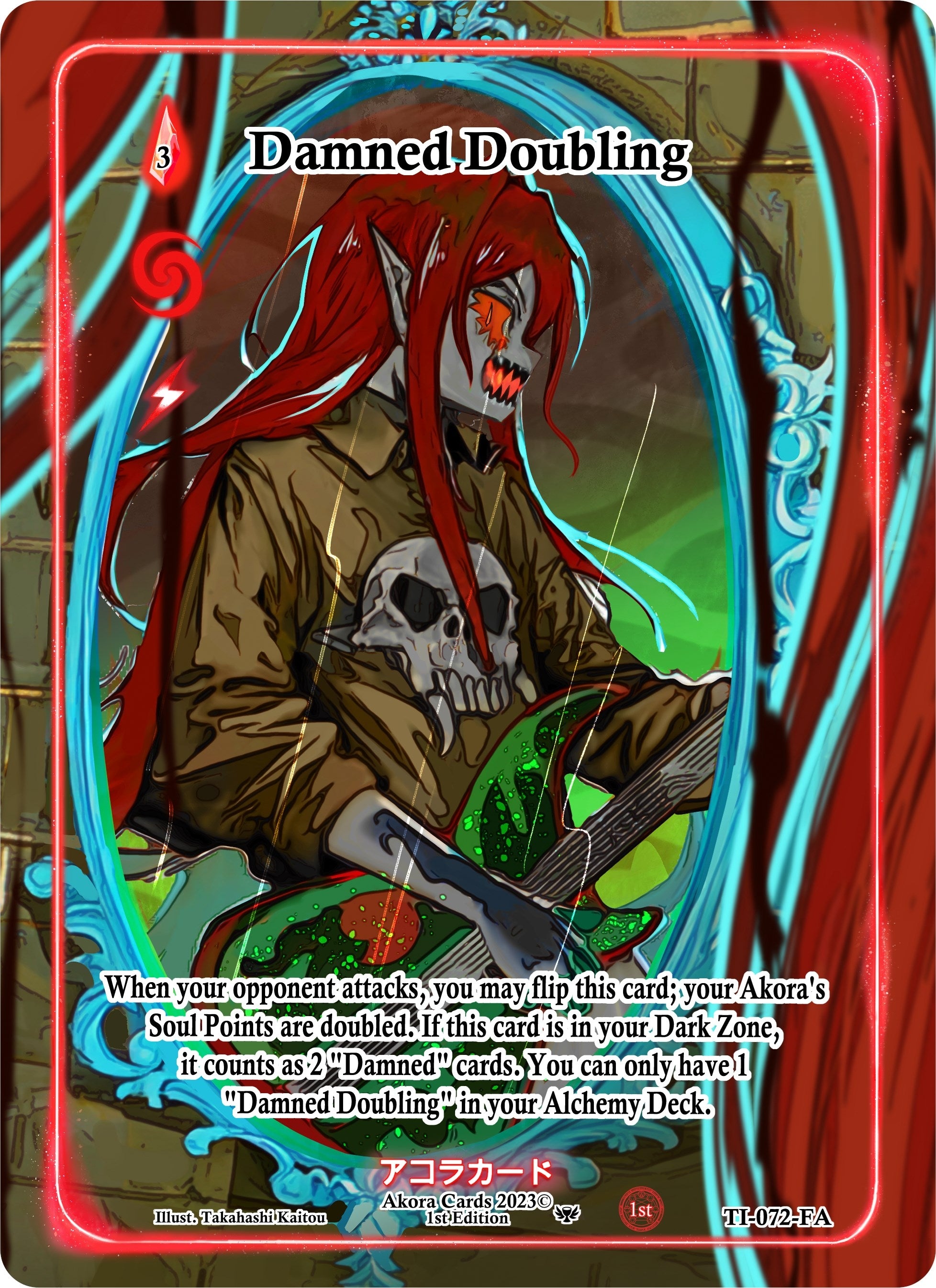 Image for Damned Doubling (Full Art) (Trials of Ikithia [1st Edition]) (TI-072-FA) - Akora TCG