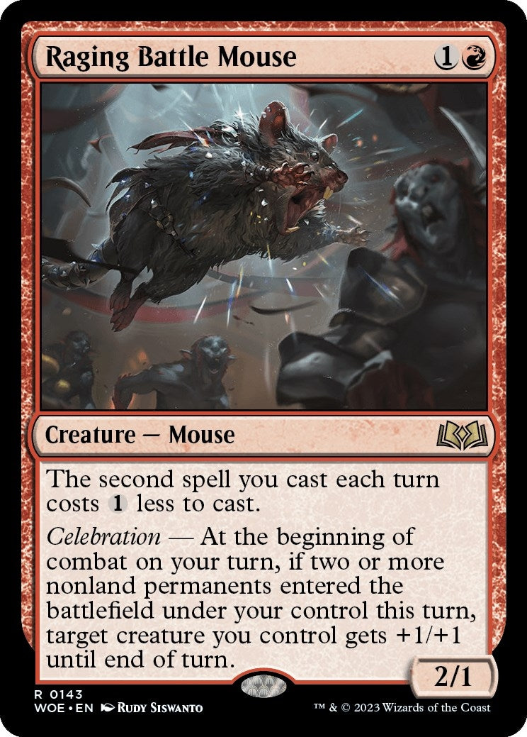 Image for Raging Battle Mouse (Wilds of Eldraine) (143) - Magic: The Gathering