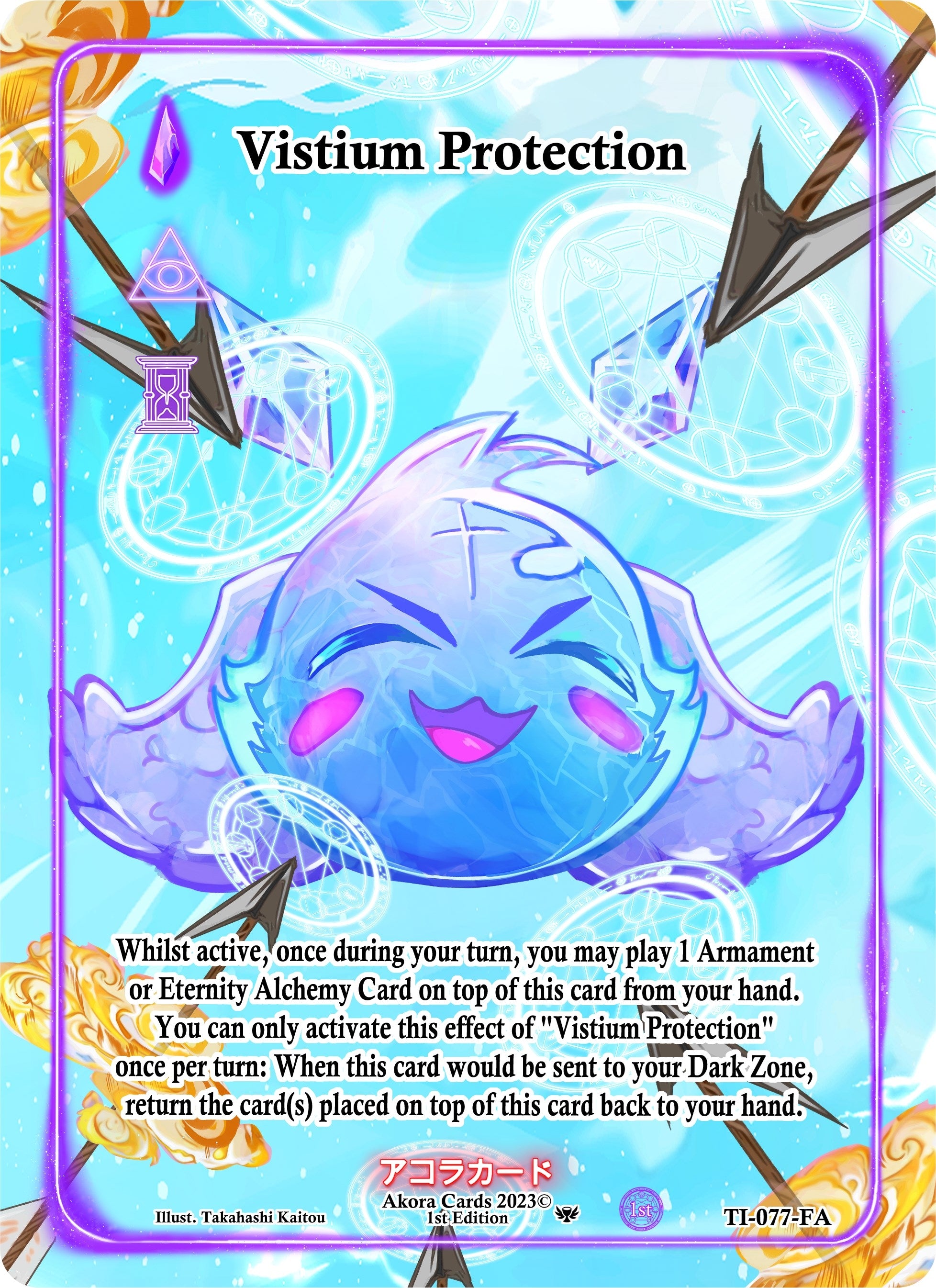 Image for Vistium Protection (Full Art) (Trials of Ikithia [1st Edition]) (TI-077-FA) - Akora TCG