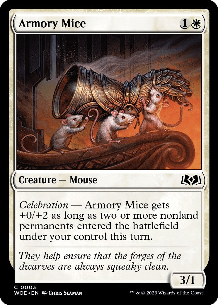 Image for Armory Mice (Wilds of Eldraine) (3) - Magic: The Gathering