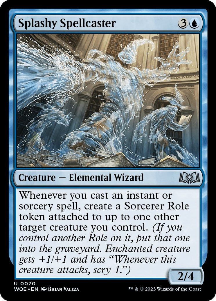 Image for Splashy Spellcaster (Wilds of Eldraine) (70) - Magic: The Gathering