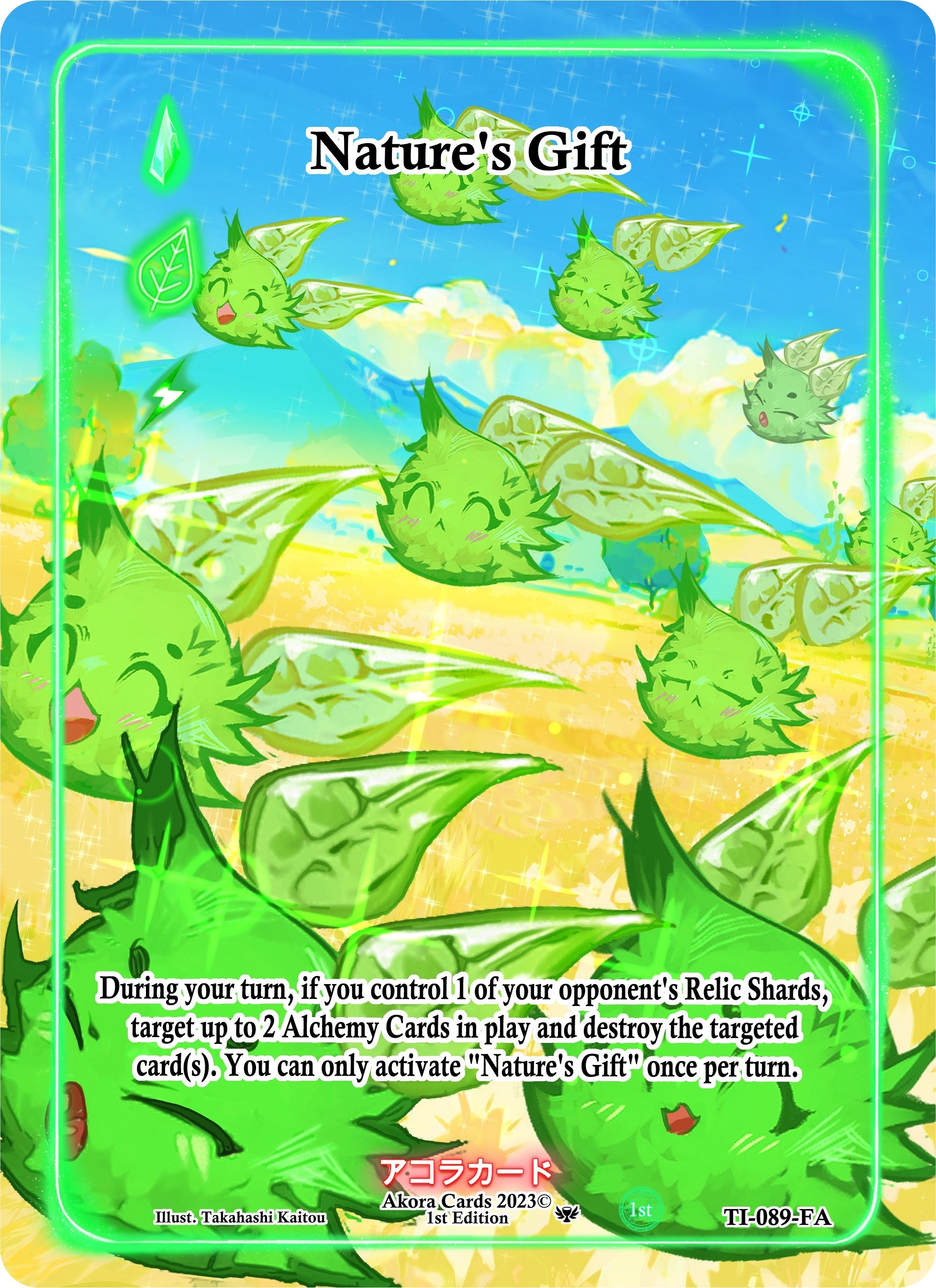 Image for Nature's Gift (Full Art) (Trials of Ikithia [1st Edition]) (TI-089-FA) - Akora TCG