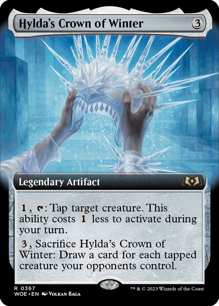 Image for Hylda's Crown of Winter (Extended Art) (Wilds of Eldraine) (367) - Magic: The Gathering