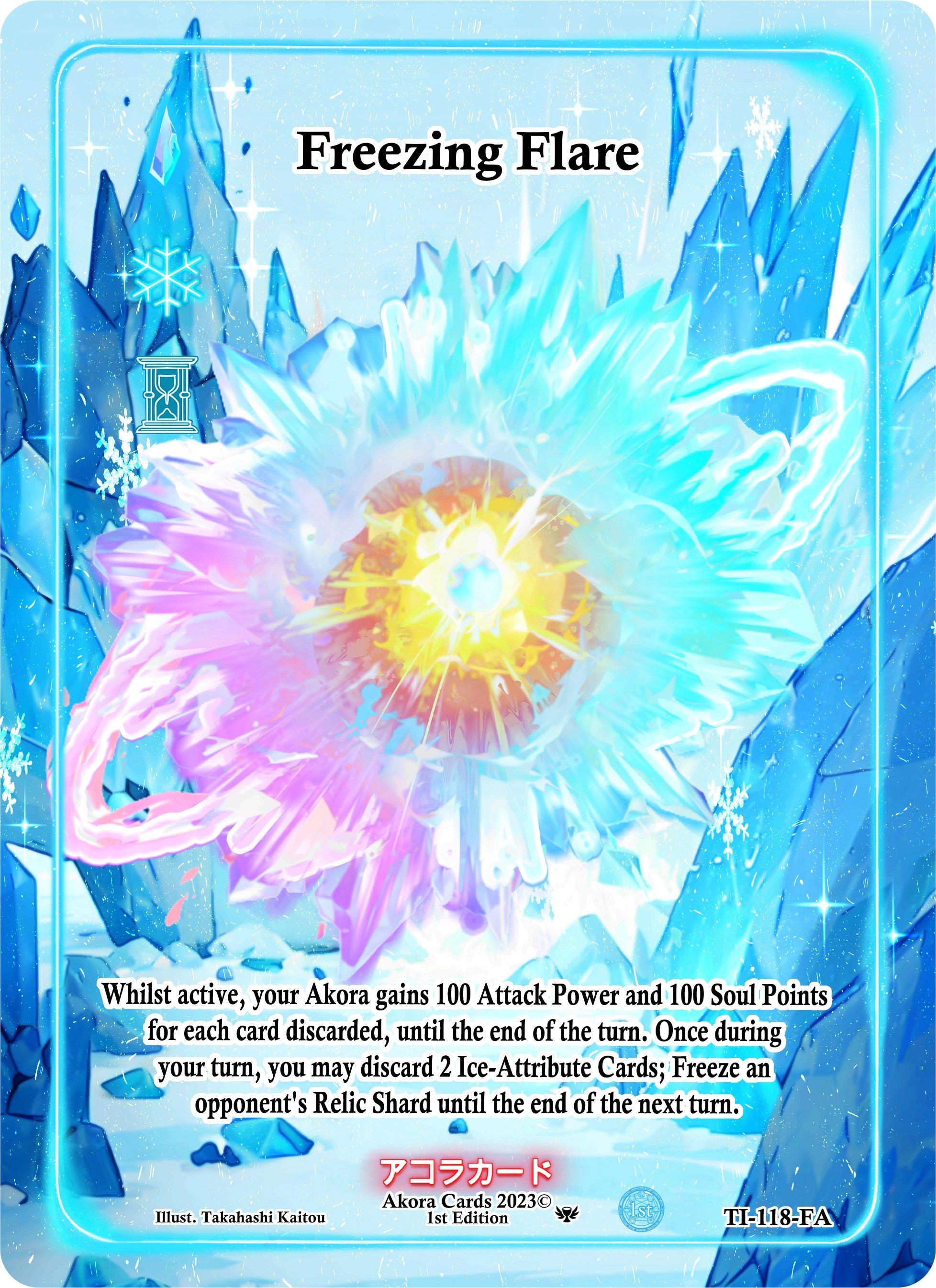 Image for Freezing Flare (Full Art) (Trials of Ikithia [1st Edition]) (TI-118-FA) - Akora TCG