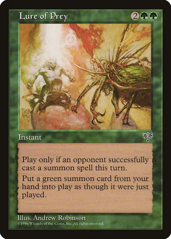 Image for Lure of Prey (Mirage) - Magic: The Gathering