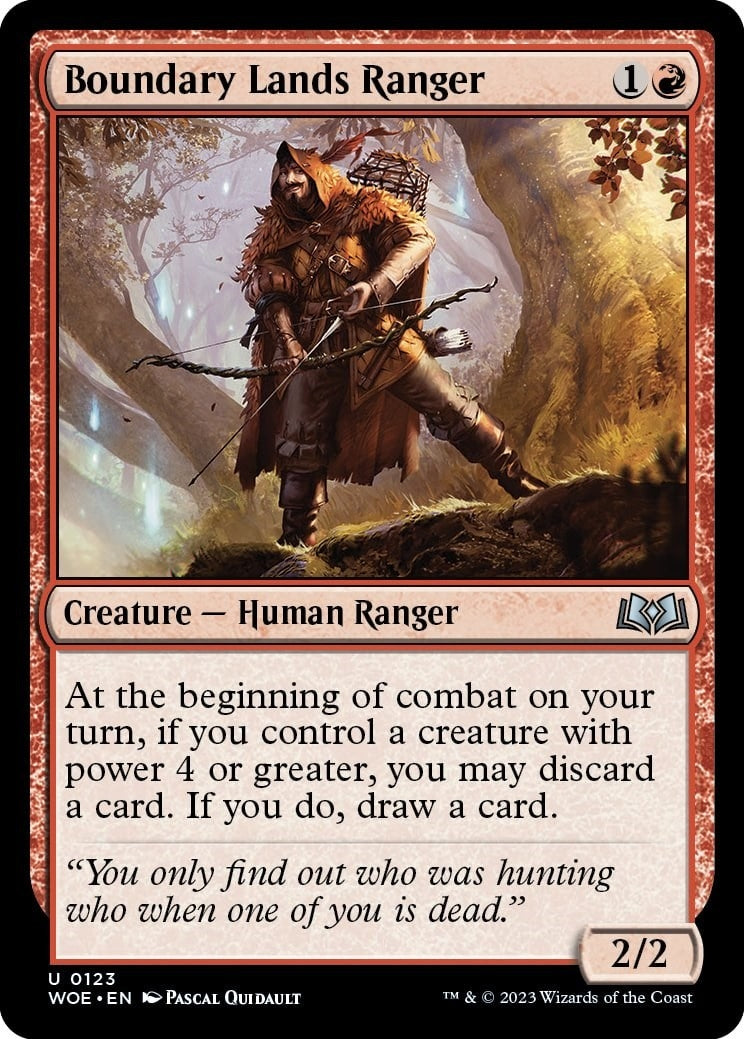 Image for Boundary Lands Ranger (Wilds of Eldraine) (123) - Magic: The Gathering