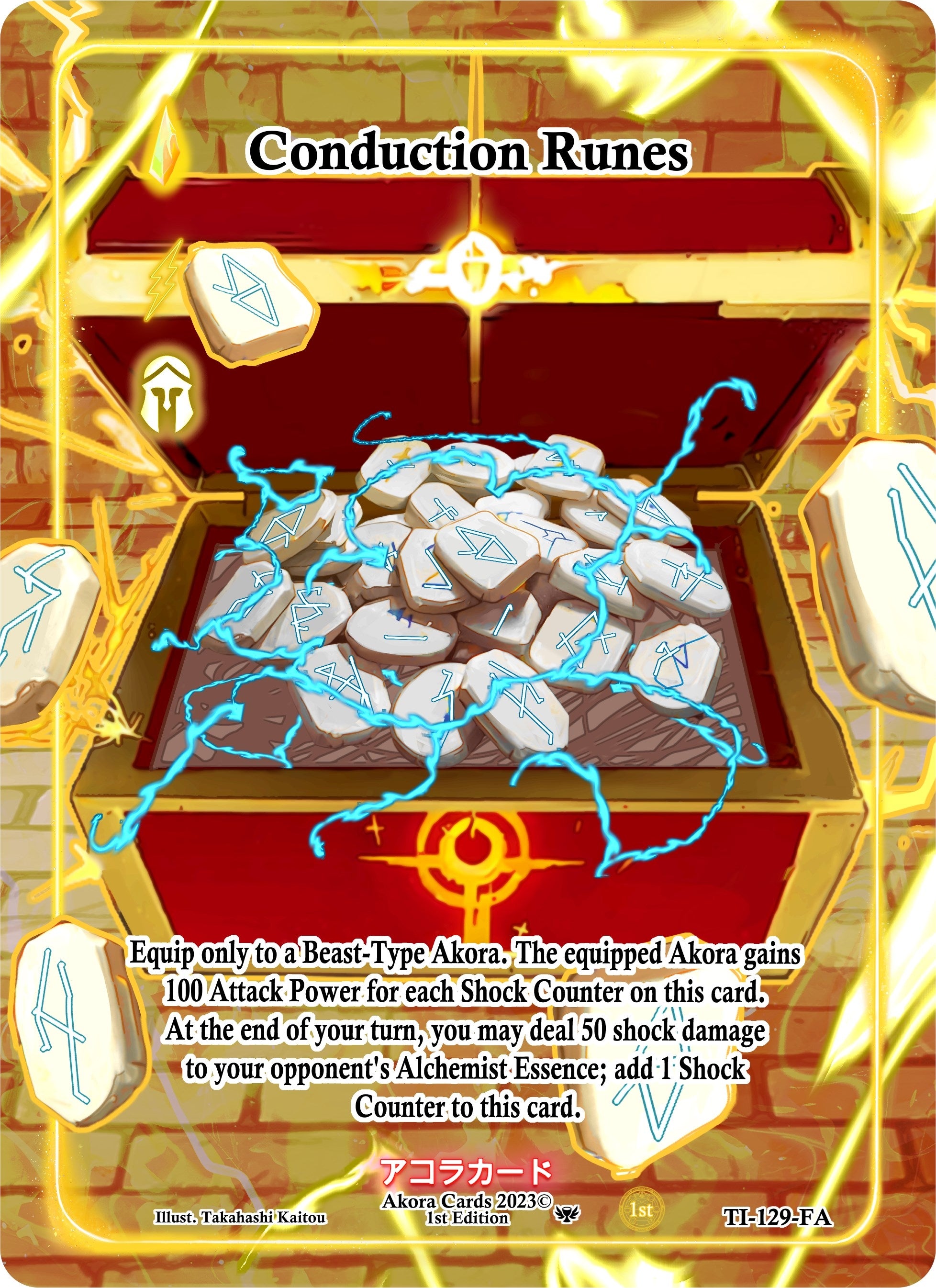 Image for Conduction Runes (Full Art) (Trials of Ikithia [1st Edition]) (TI-129-FA) - Akora TCG