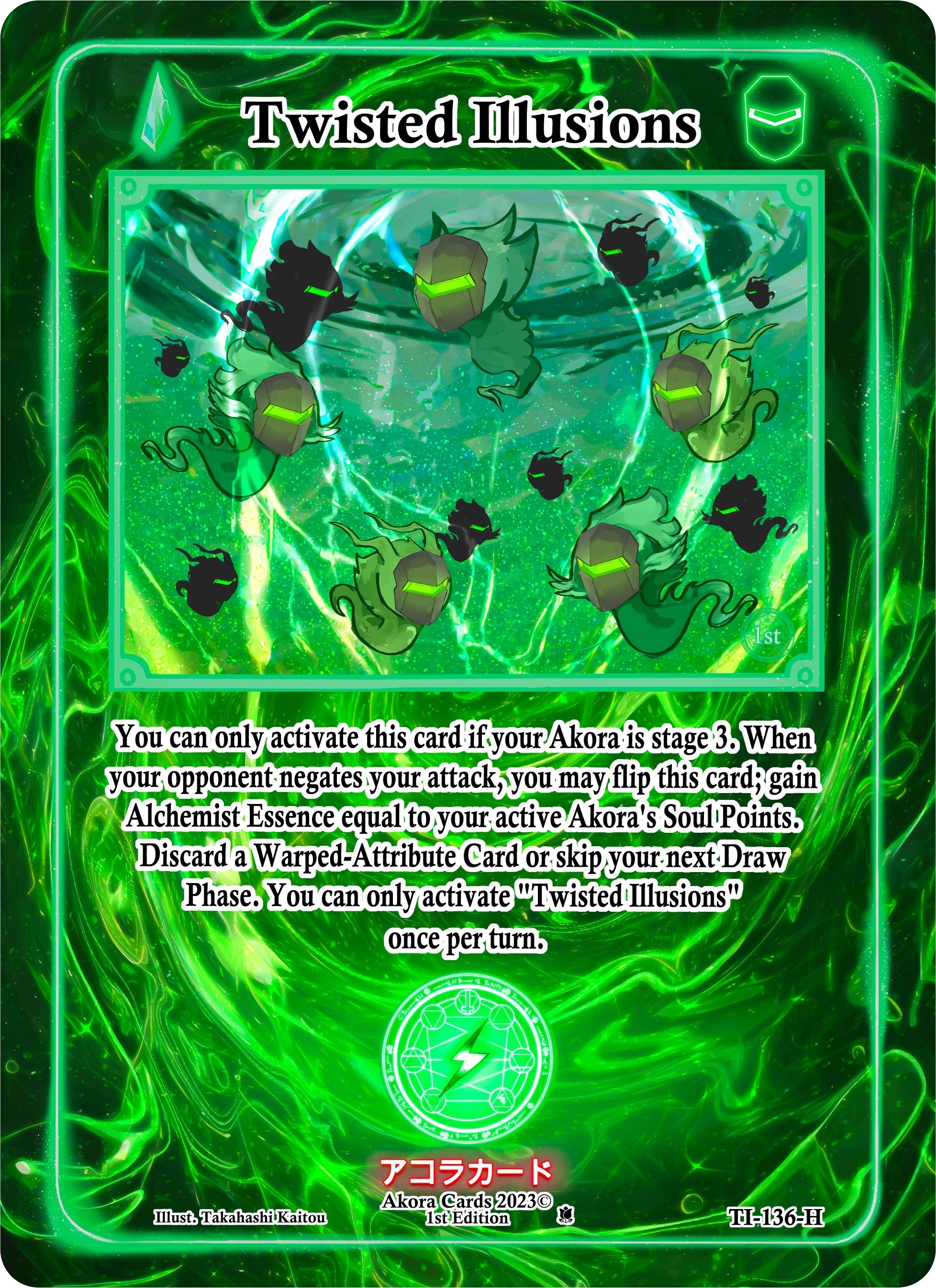 Image for Twisted Illusions (Holo) (Trials of Ikithia [1st Edition]) (TI-136-H) - Akora TCG