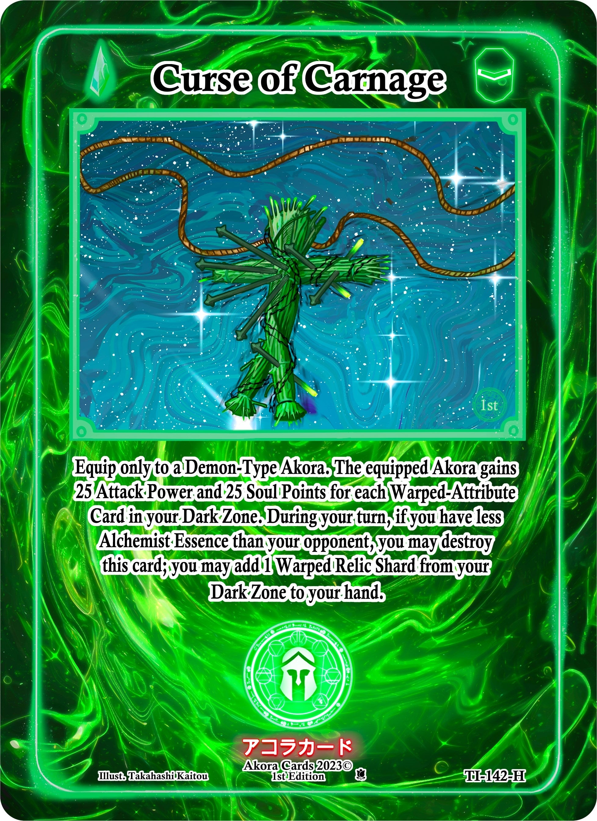 Image for Curse of Carnage (Holo) (Trials of Ikithia [1st Edition]) (TI-142-H) - Akora TCG