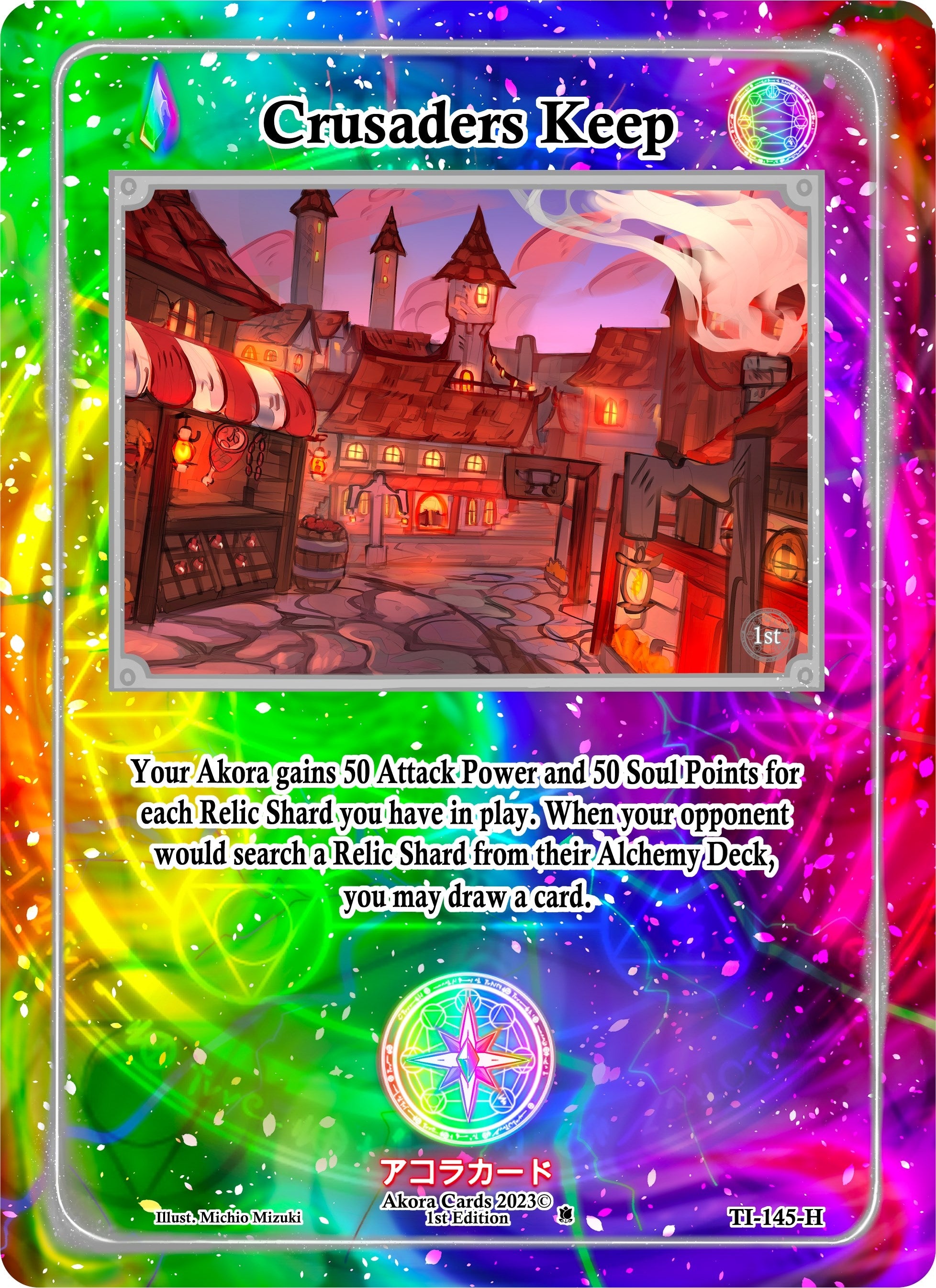 Image for Crusaders Keep (Holo) (Trials of Ikithia [1st Edition]) (TI-145-H) - Akora TCG