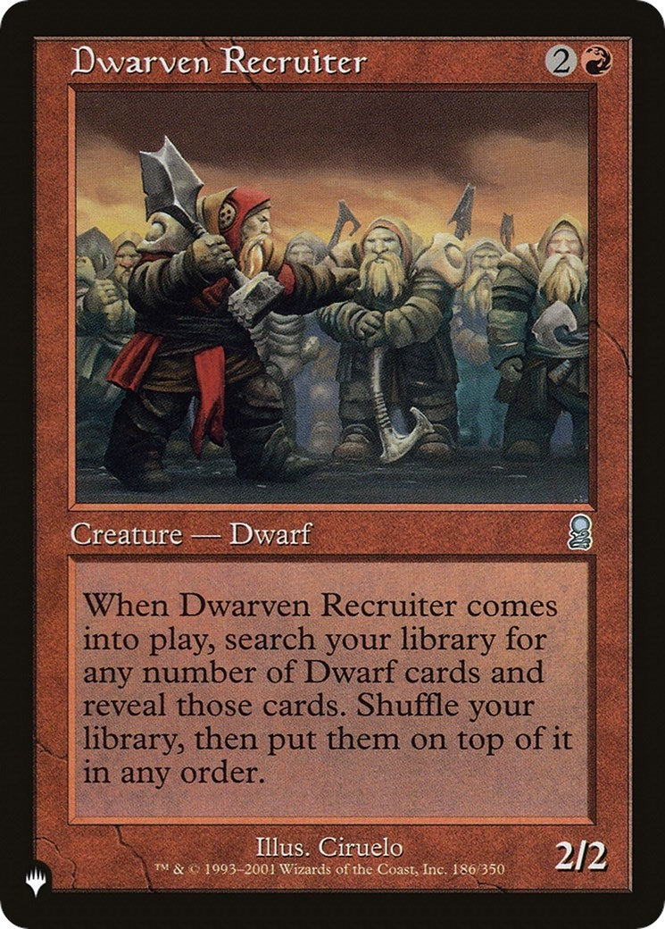 Image for Dwarven Recruiter (The List Reprints) (186/350) - Magic: The Gathering