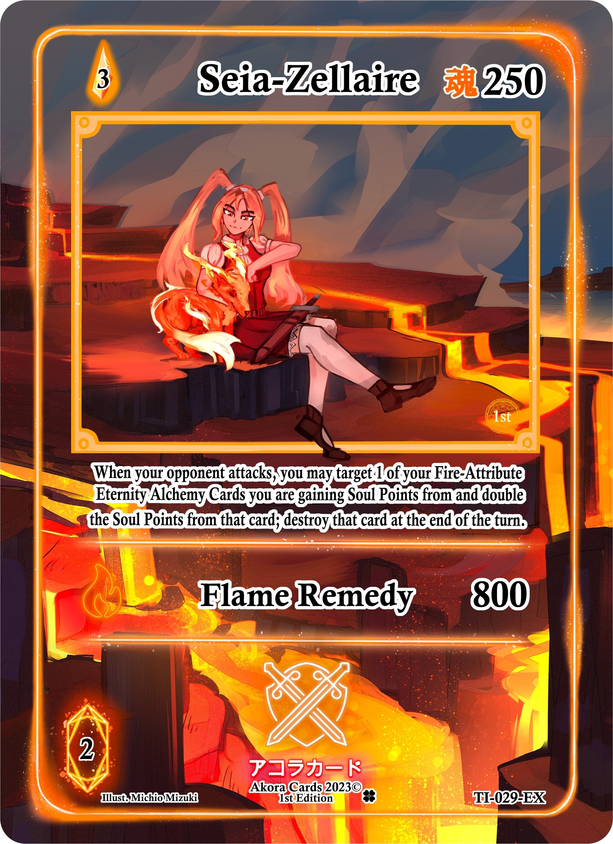 Image for Seia-Zellaire (Extended Art) (Trials of Ikithia [1st Edition]) (TI-029-EX) - Akora TCG
